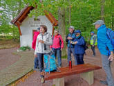 Rast- und Verschnaufpause an der Behringer-Kapelle