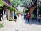 Endlich in Zwingenberg angekommen...führt der Weg durch die historische Scheuergasse