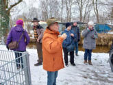 Bevor sich die Gruppe 1 in Nauheim trennt, wird der Restweg noch durch ein Abschiedsgetränk versüßt