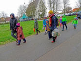 Alle sind froh bei der Wandrung