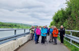 Gleich führt die Tour über die Niddatalsperre