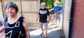 Auch zu Fuß und per Pedes treffen die weiteren OWK-Mitglider ein
