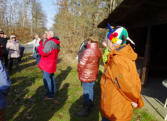 Kurze Pause an der Mönchsbruchhütte