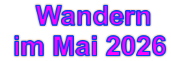 Wandern  im Mai 2026