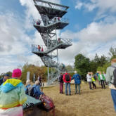 Gleich zu Beginn der Tour wurde der Aussichtsturm erstürmt!